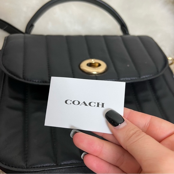 Coach Marlie Turnlock Quilted Top Handle Crossbody - Picture 7 of 16